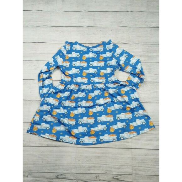 7/8 Two Can Fall Truck/Pumpkin Dress - Picture 4 of 7